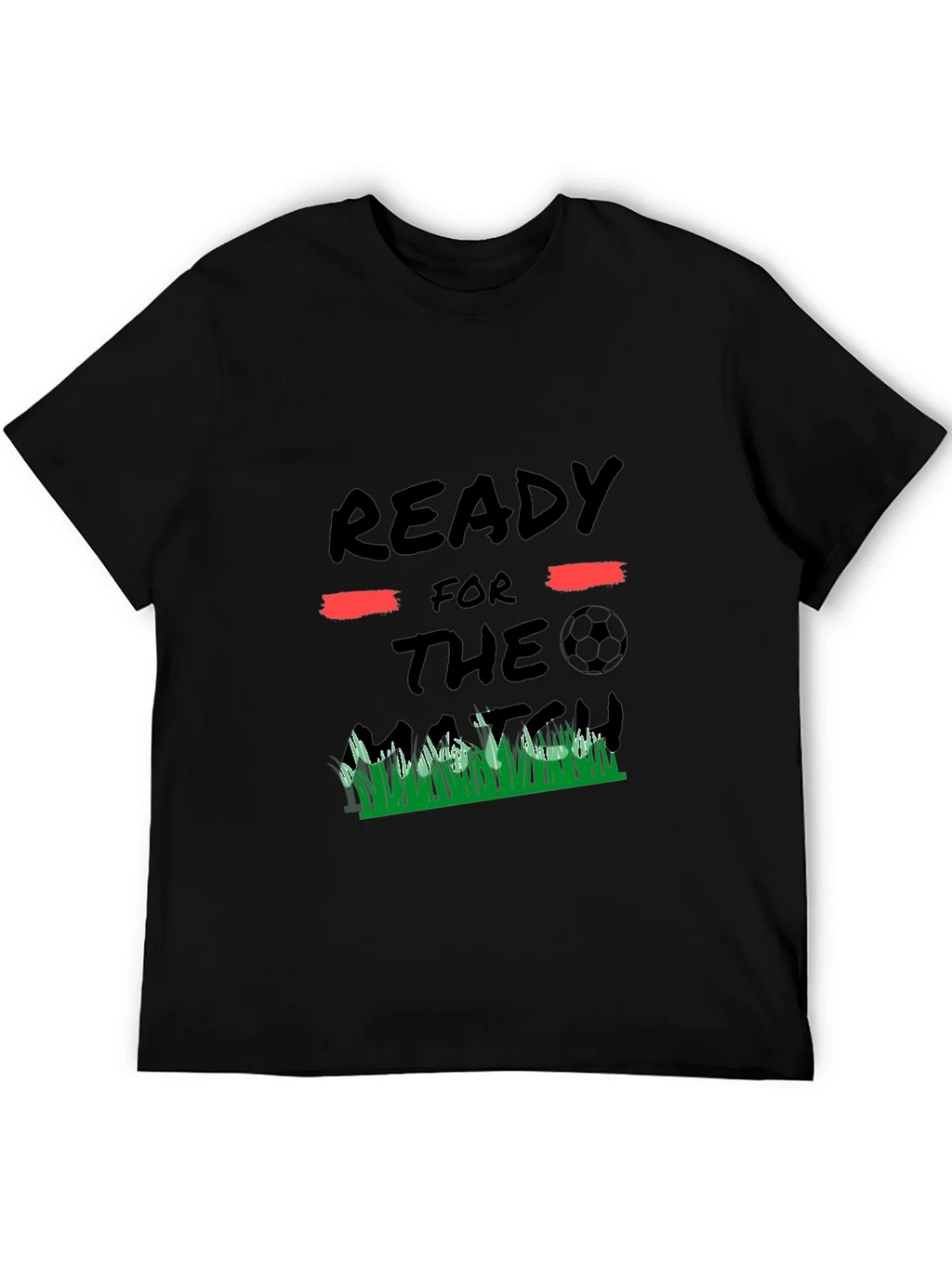Ready for the Match Black Graphic Tee
