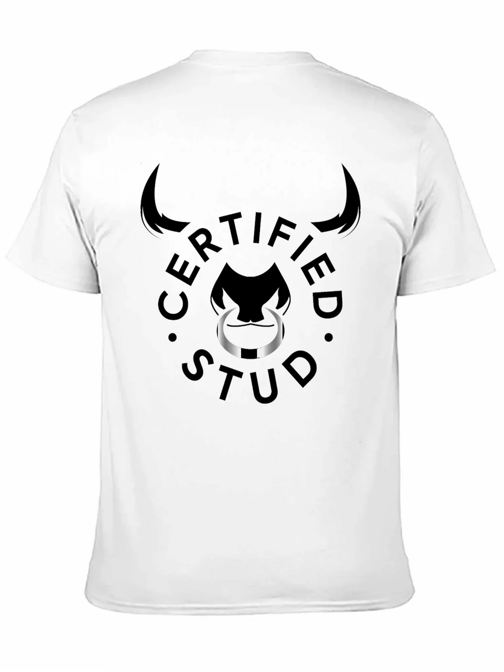 Certified Stud Graphic Tee - Black Bull Design