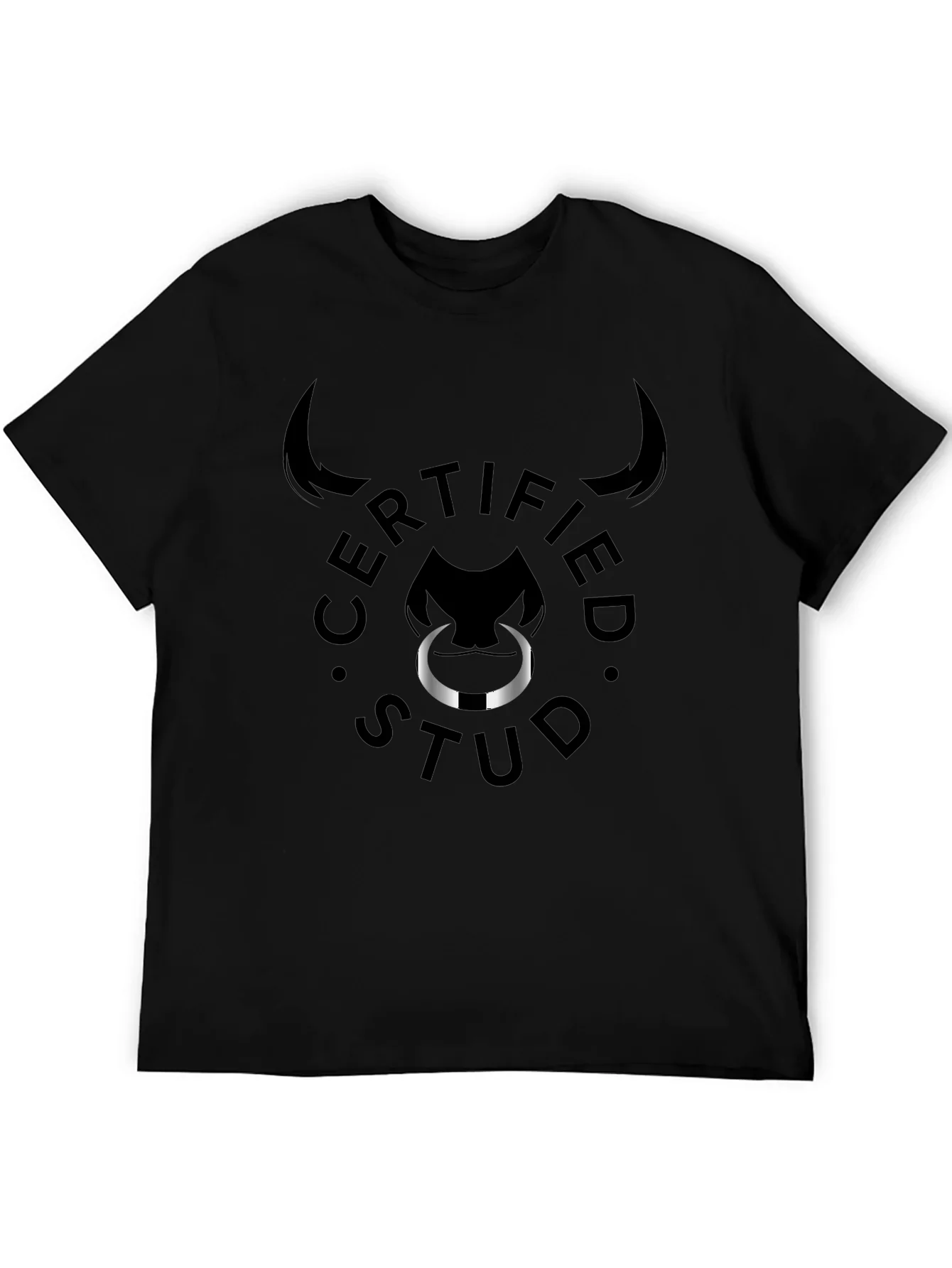 Certified Stud Graphic Tee - Black Bull Design