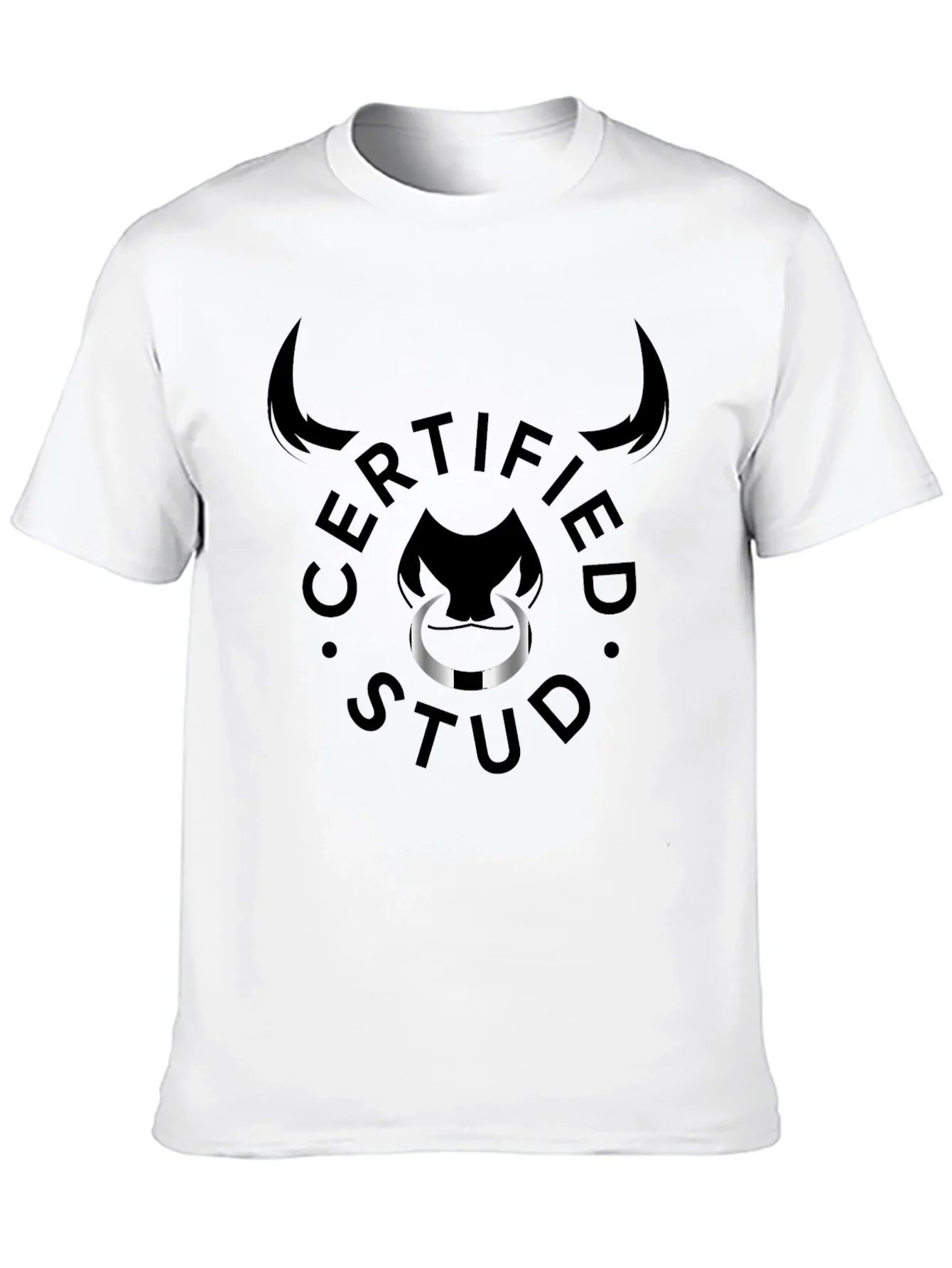 Certified Stud Graphic Tee - Black Bull Design