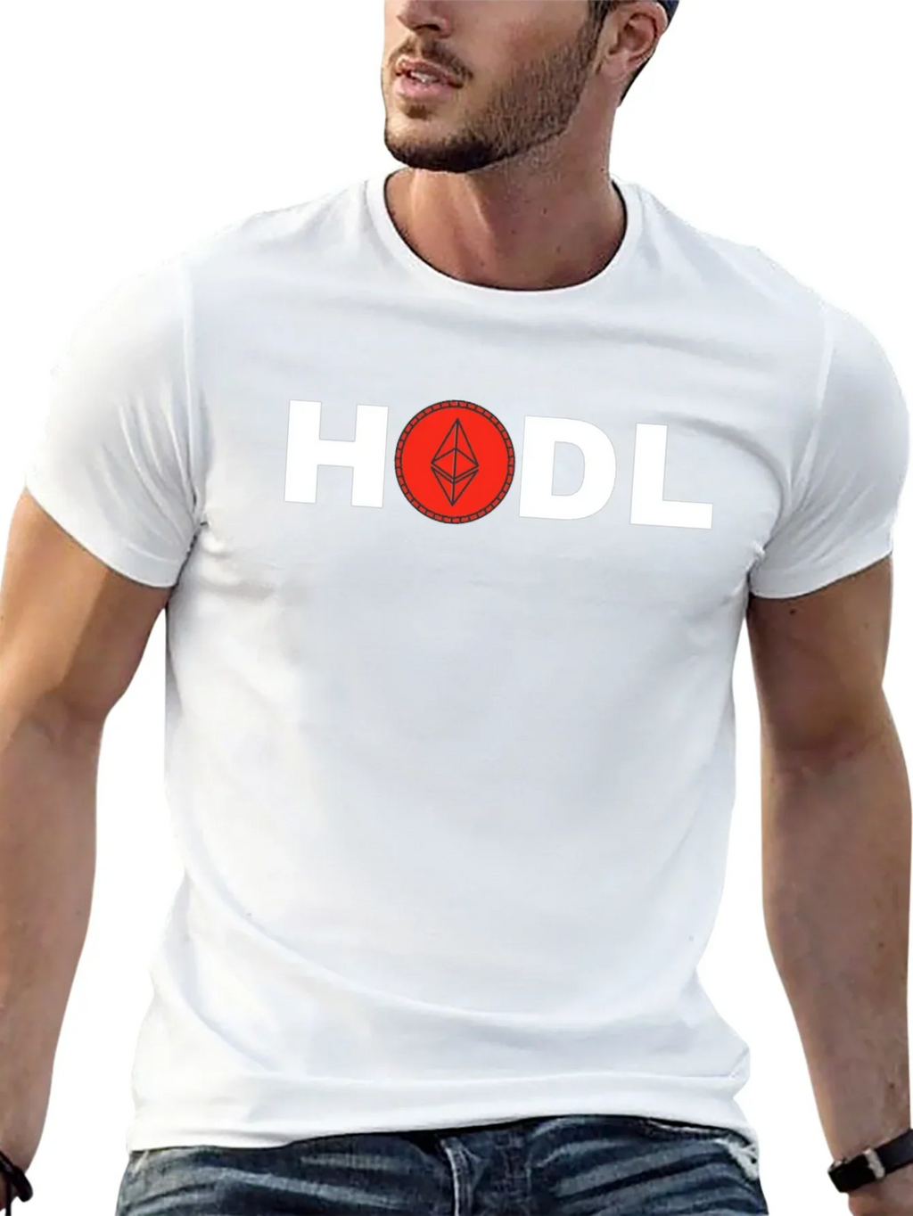 HODL Ethereum Crypto T-Shirt - Classic Black Tee