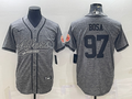Men's San Francisco 49ers Nick Bosa #97 Gray Game Jersey1 Joint Edition