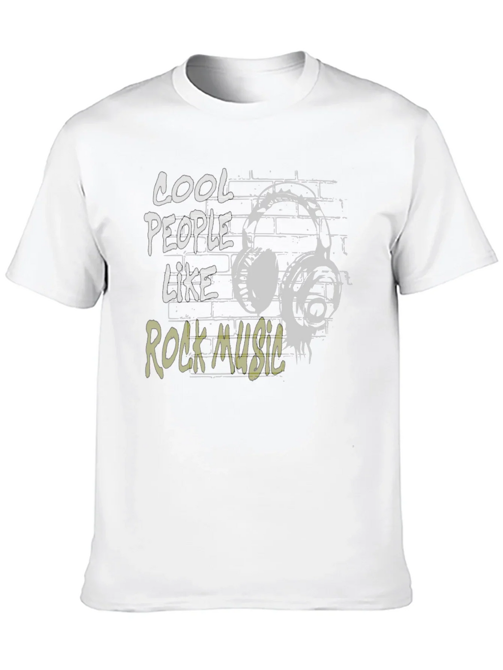 Cool People Rock Music Black Graphic T-Shirt
