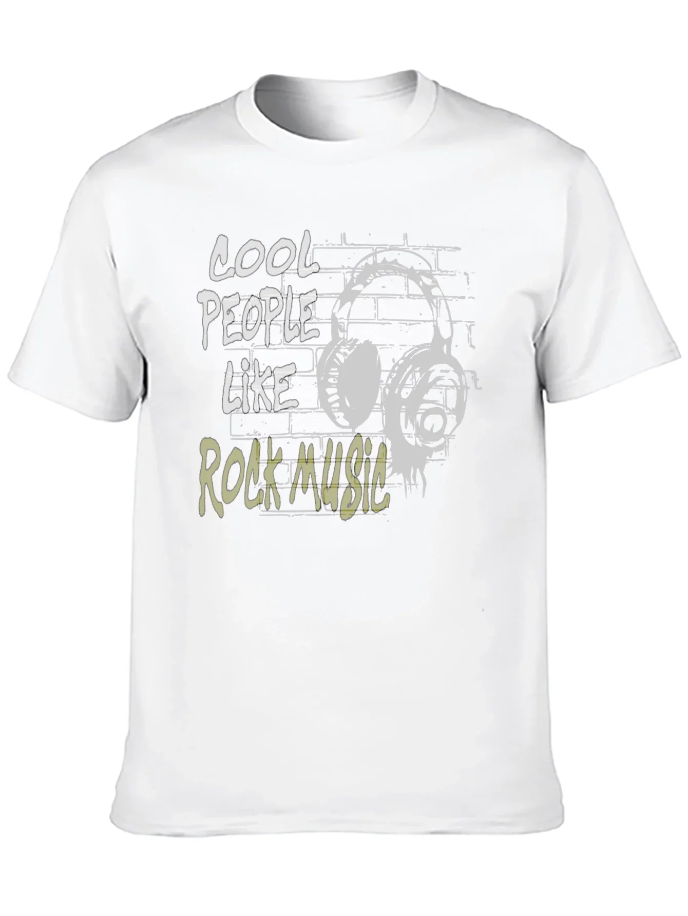 Cool People Rock Music Black Graphic T-Shirt