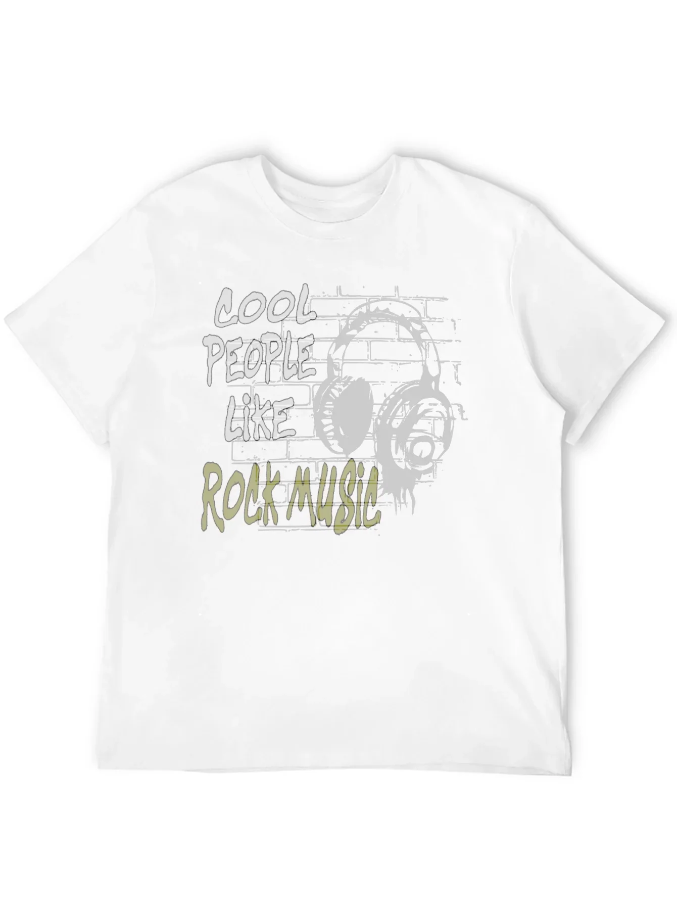 Cool People Rock Music Black Graphic T-Shirt