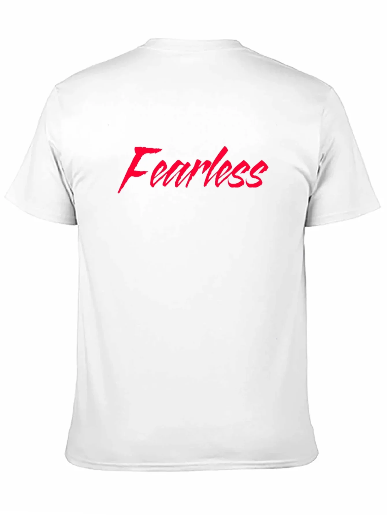 Fearless Graphic Tee - Red Text on Black T-Shirt
