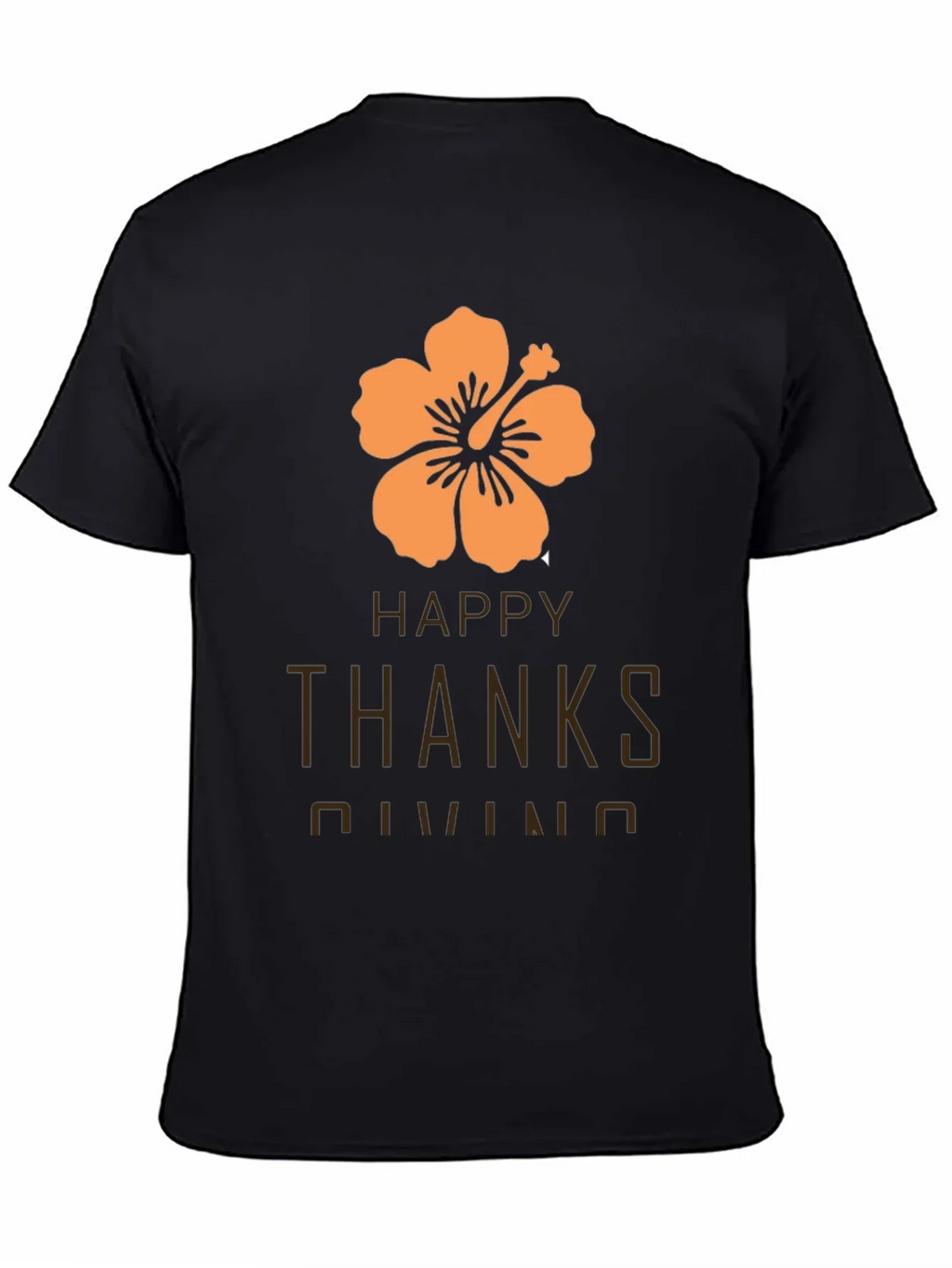 Happy Thanksgiving Hawaiian Hibiscus T-Shirt