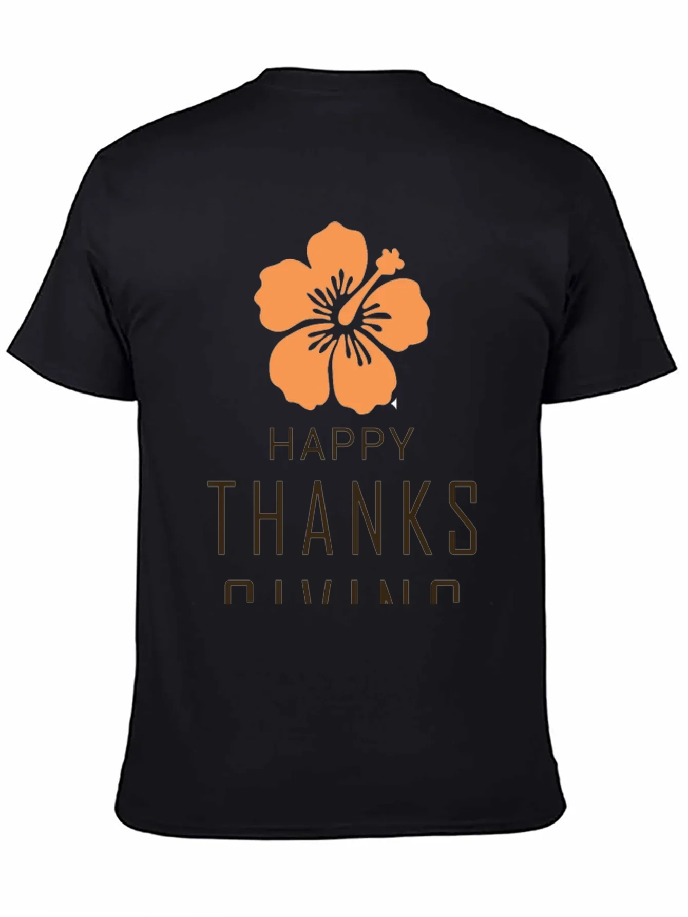 Happy Thanksgiving Hawaiian Hibiscus T-Shirt