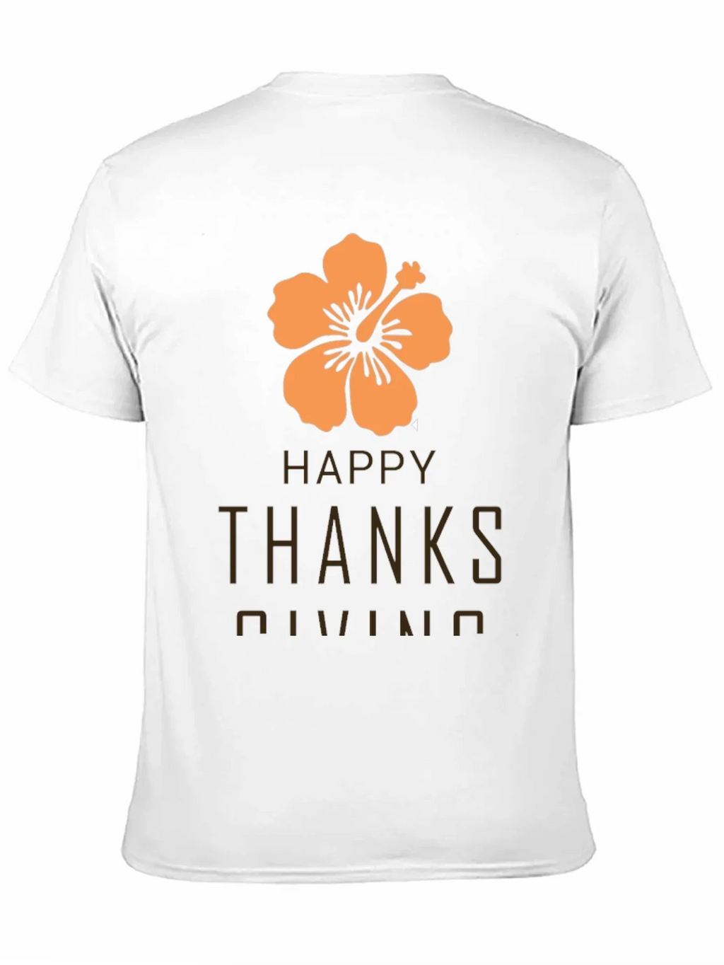 Happy Thanksgiving Hawaiian Hibiscus T-Shirt