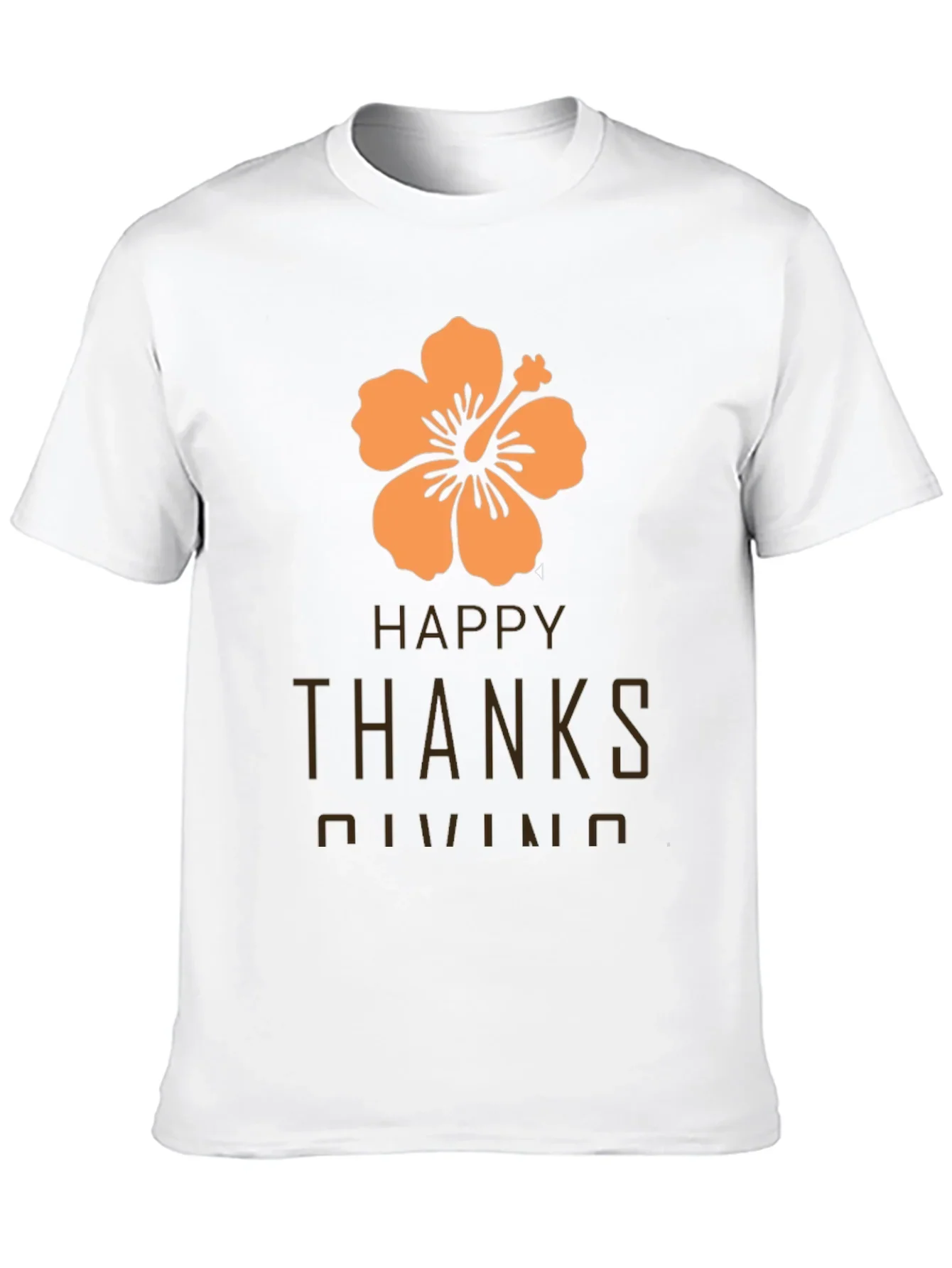 Happy Thanksgiving Hawaiian Hibiscus T-Shirt