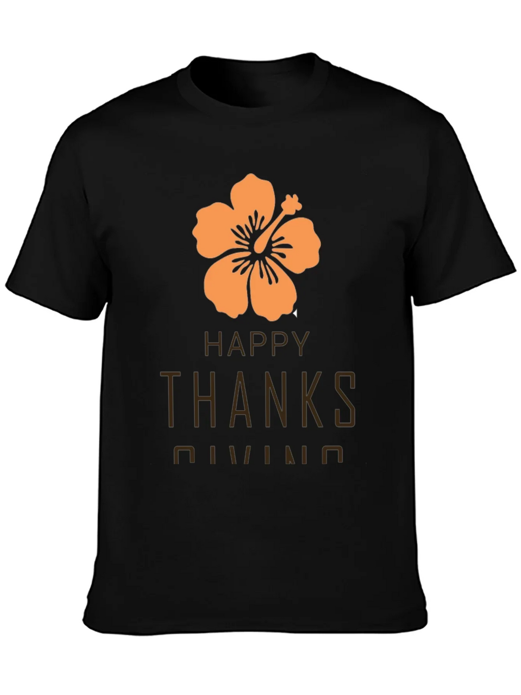 Happy Thanksgiving Hawaiian Hibiscus T-Shirt