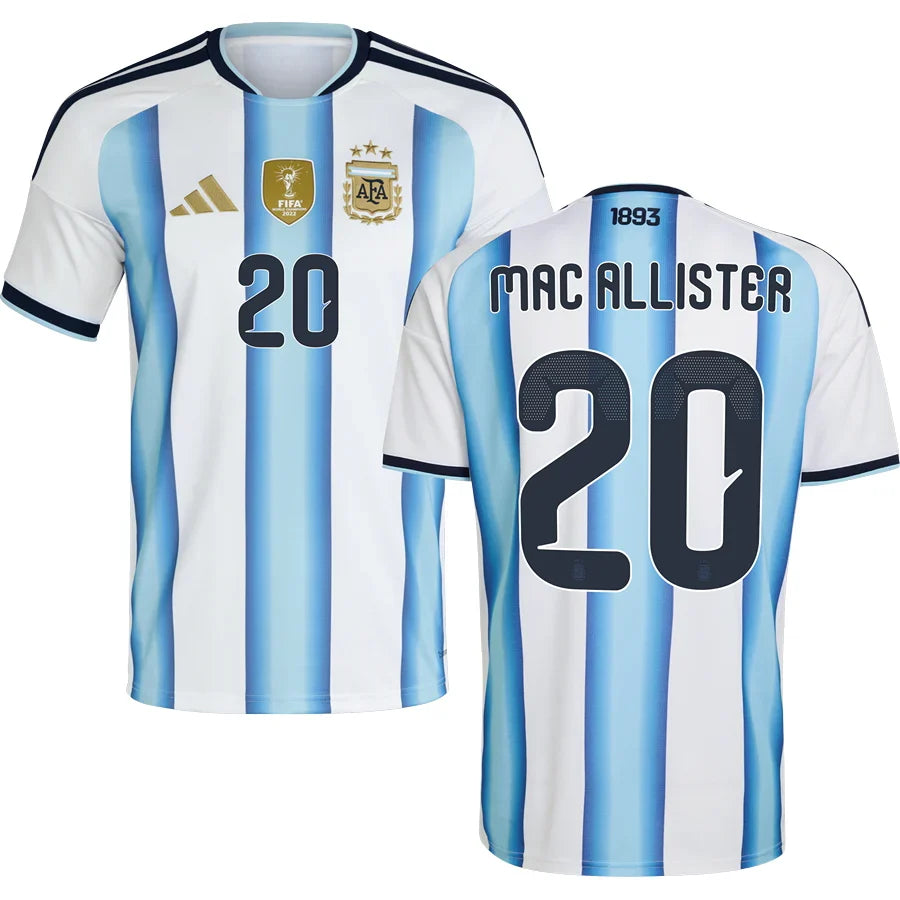 Men’s #20 Mac Allister Argentina Jersey