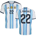 Men’s #22 Lautaro Martínez Argentina Jersey