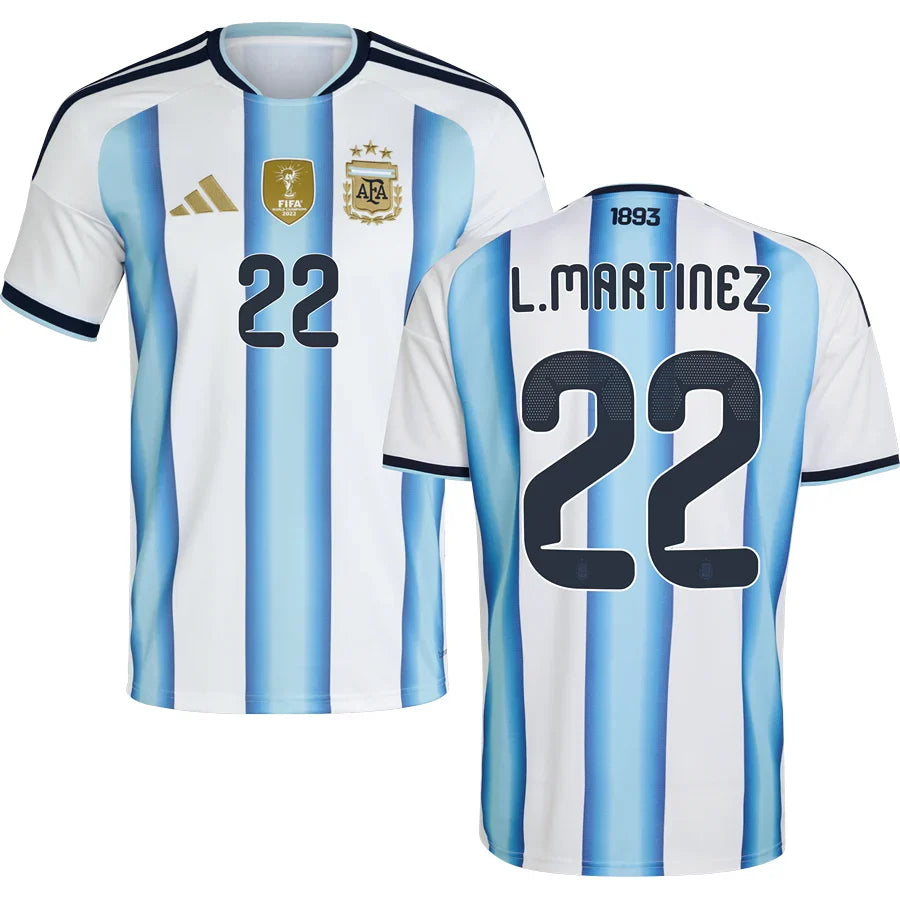 Men’s #22 Lautaro Martínez Argentina Jersey