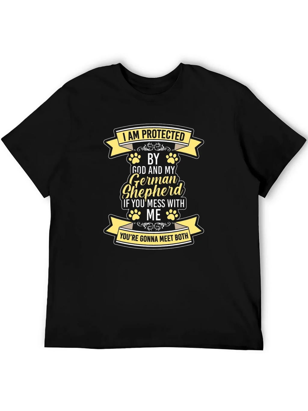 Protected by God and German Shepherd T-Shirt