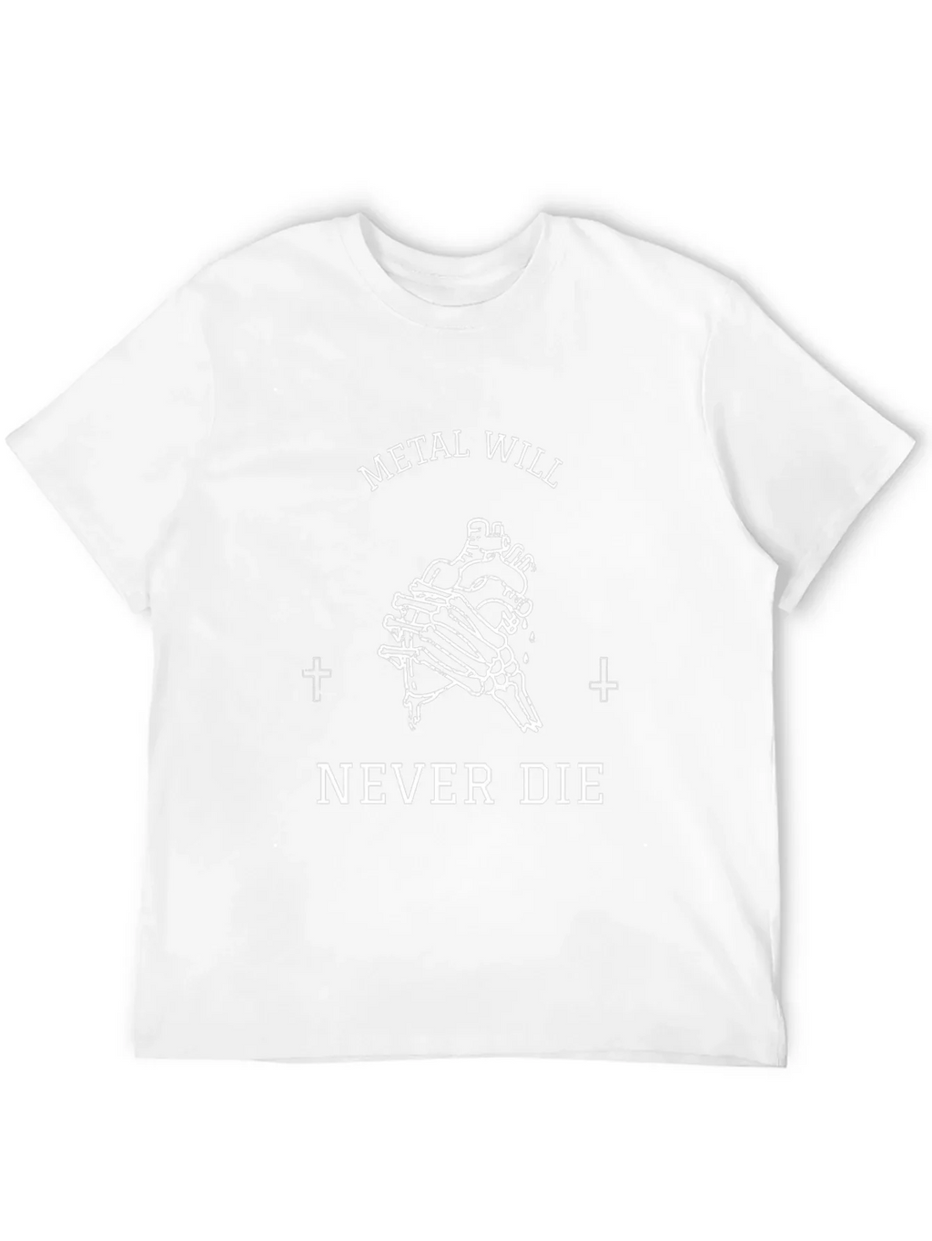 Metal Will Never Die Graphic Tee - Black