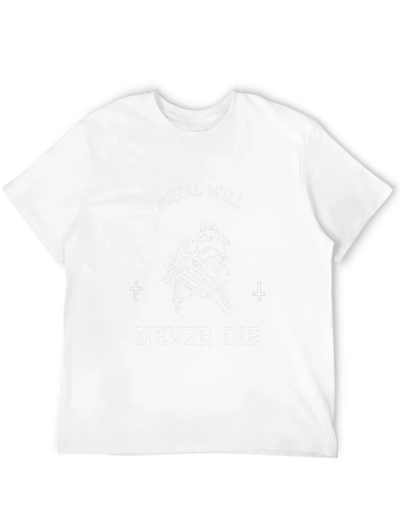 Metal Will Never Die Graphic Tee - Black