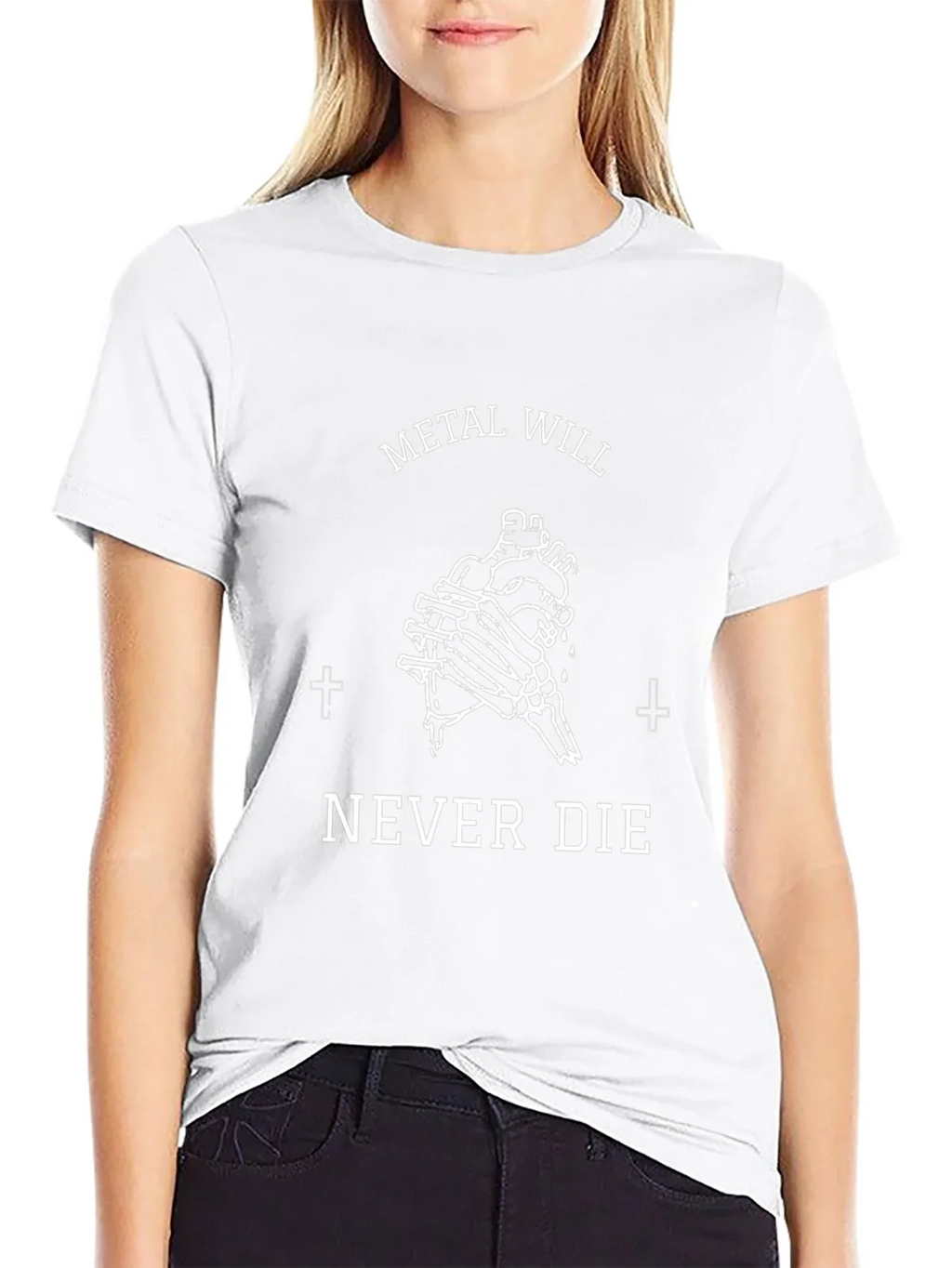 Metal Will Never Die Graphic Tee - Black