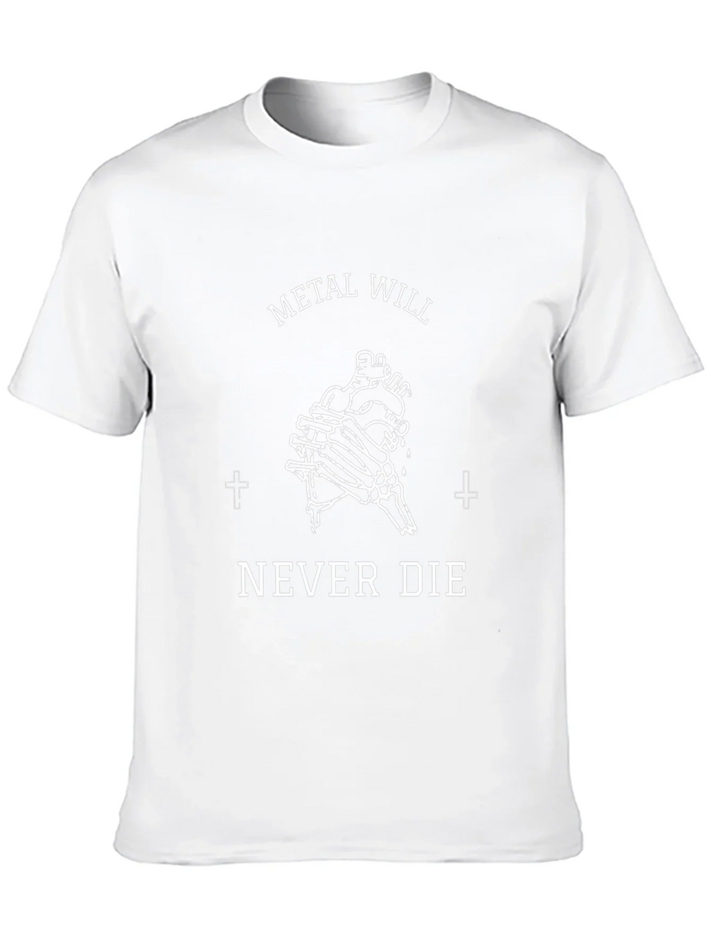 Metal Will Never Die Graphic Tee - Black