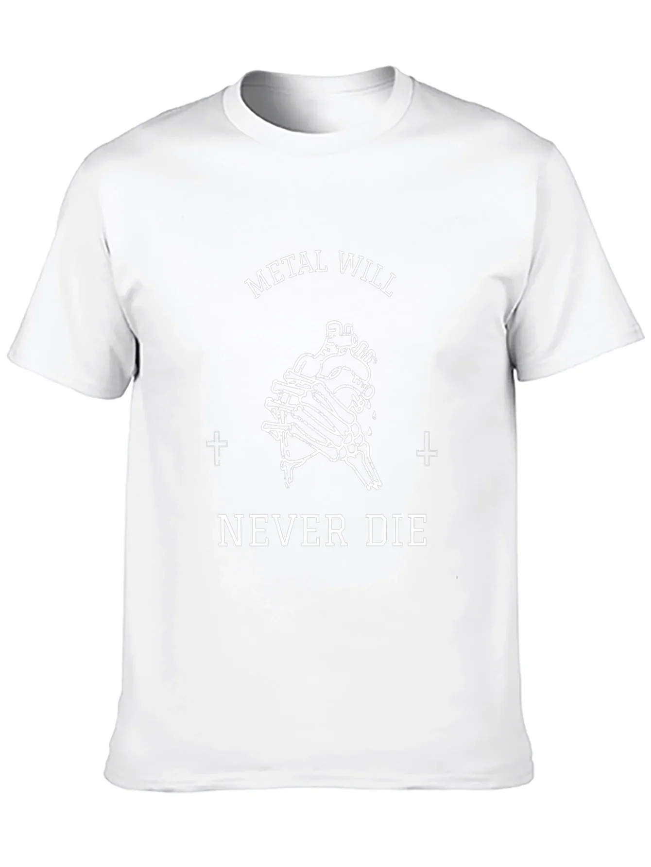 Metal Will Never Die Graphic Tee - Black