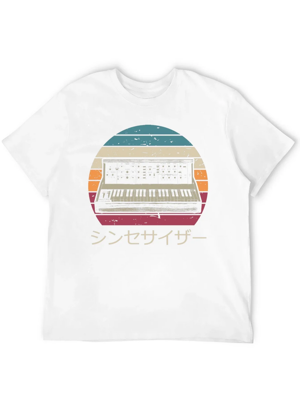 Retro Synthwave T-Shirt - Japanese Synthesizer Design