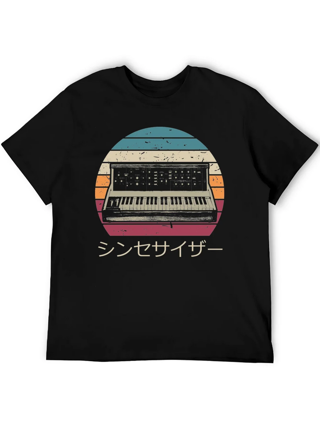 Retro Synthwave T-Shirt - Japanese Synthesizer Design