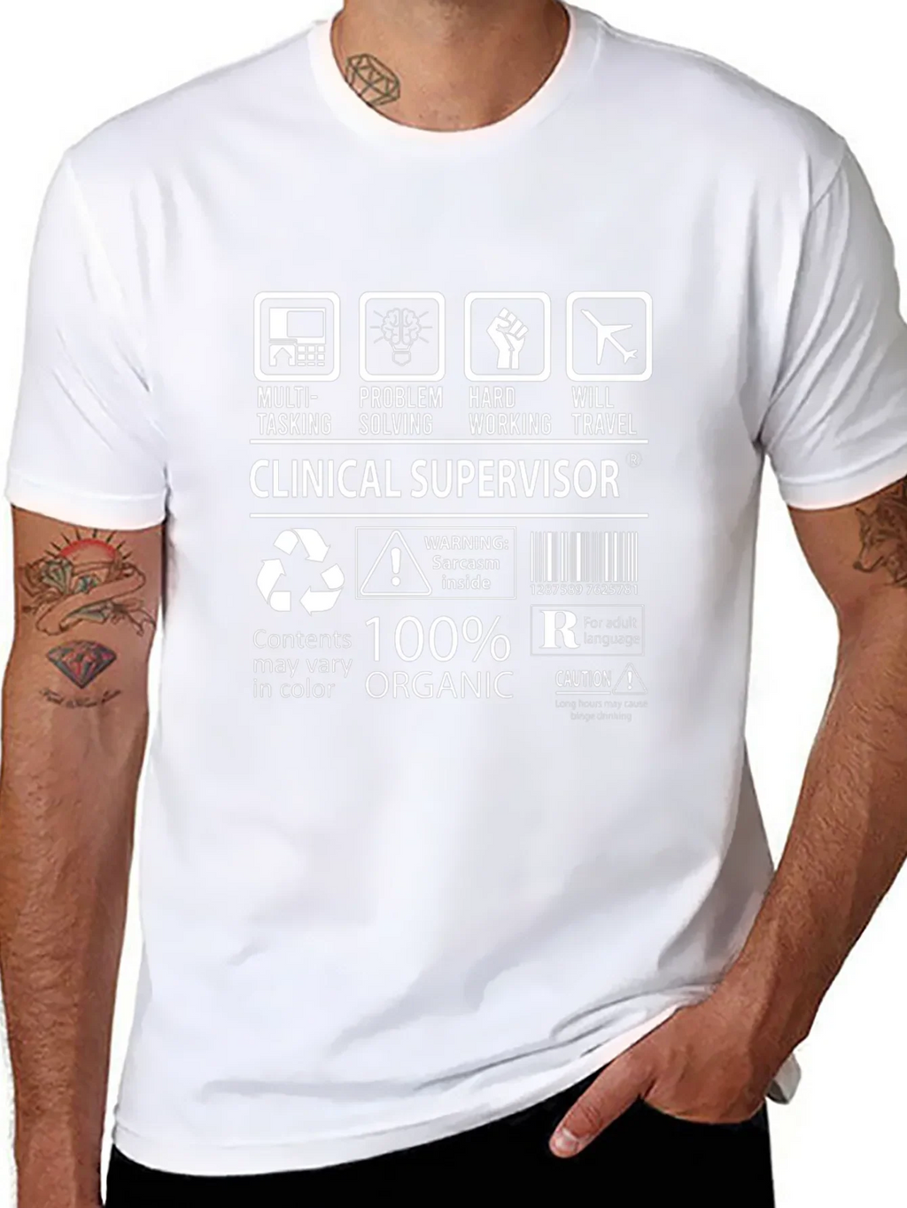 Clinical Supervisor Funny T-Shirt - 100% Organic