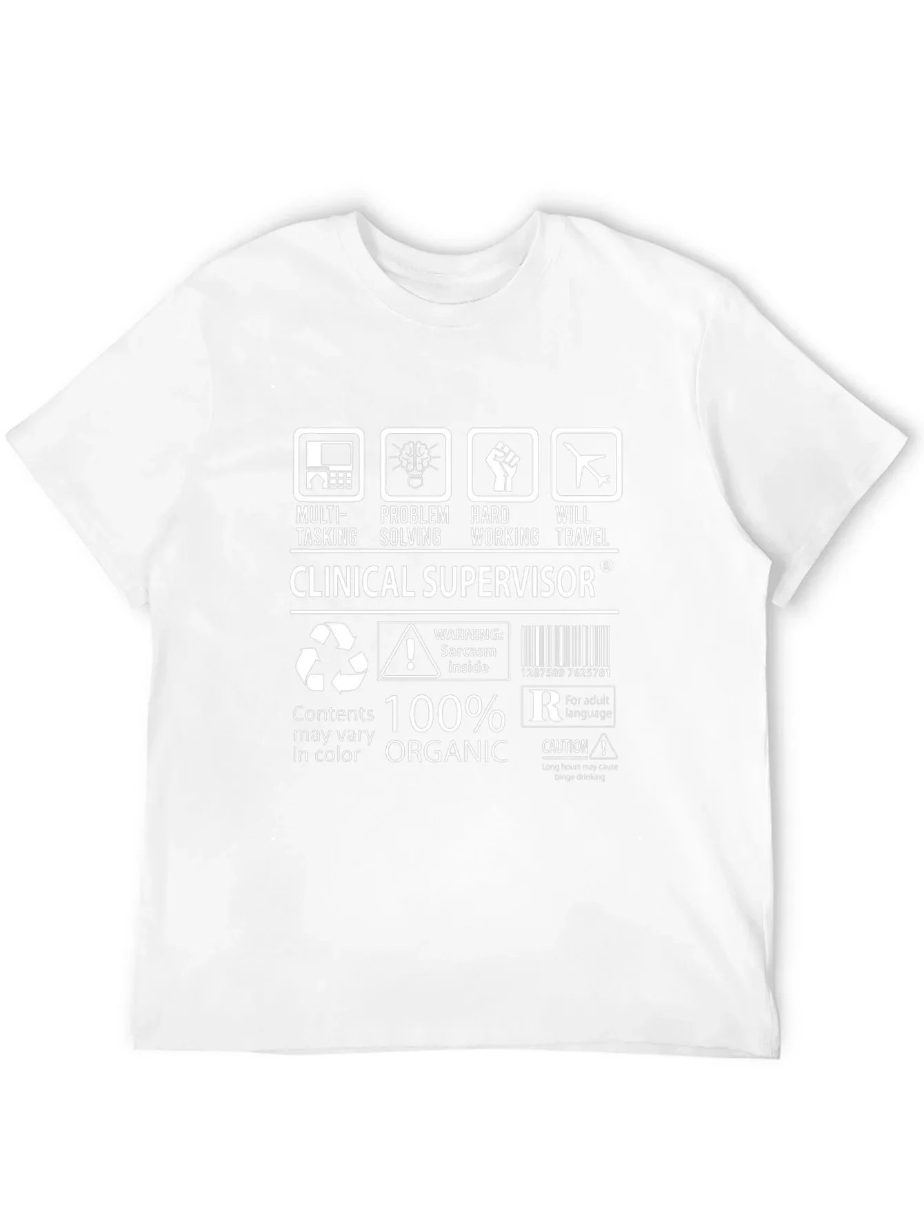 Clinical Supervisor Funny T-Shirt - 100% Organic