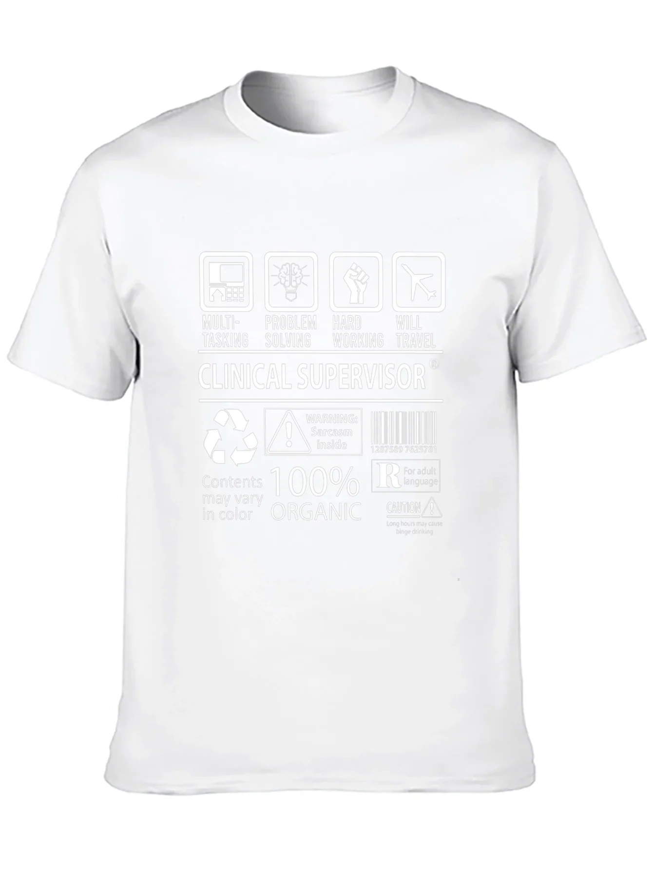 Clinical Supervisor Funny T-Shirt - 100% Organic