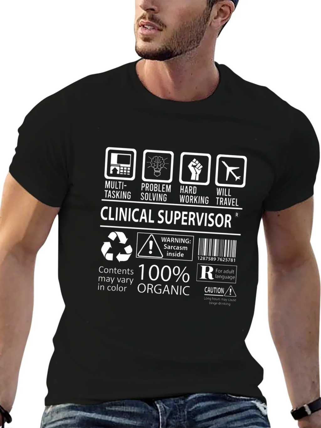 Clinical Supervisor Funny T-Shirt - 100% Organic