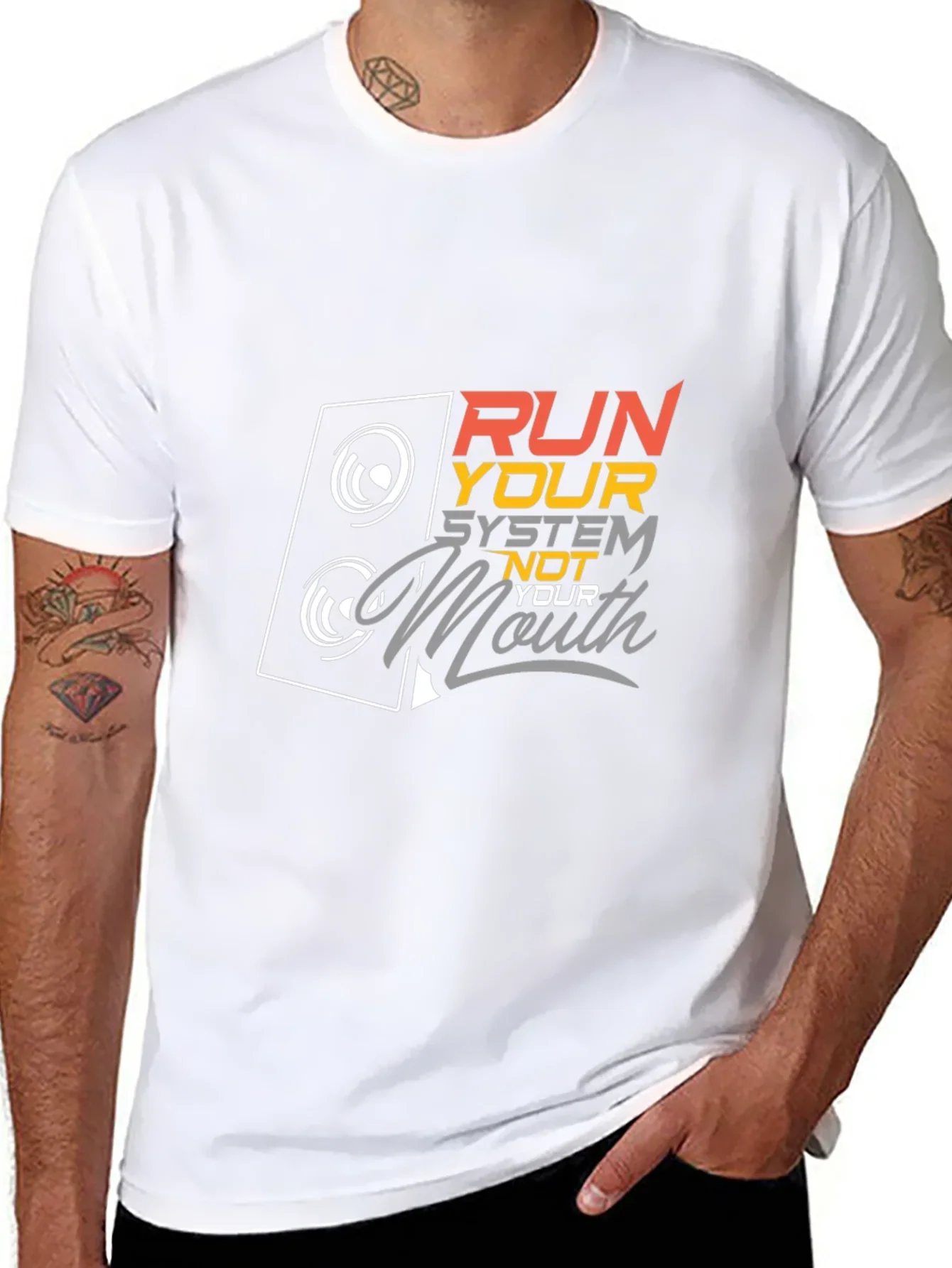 Run Your System Not Your Mouth Graphic Tee