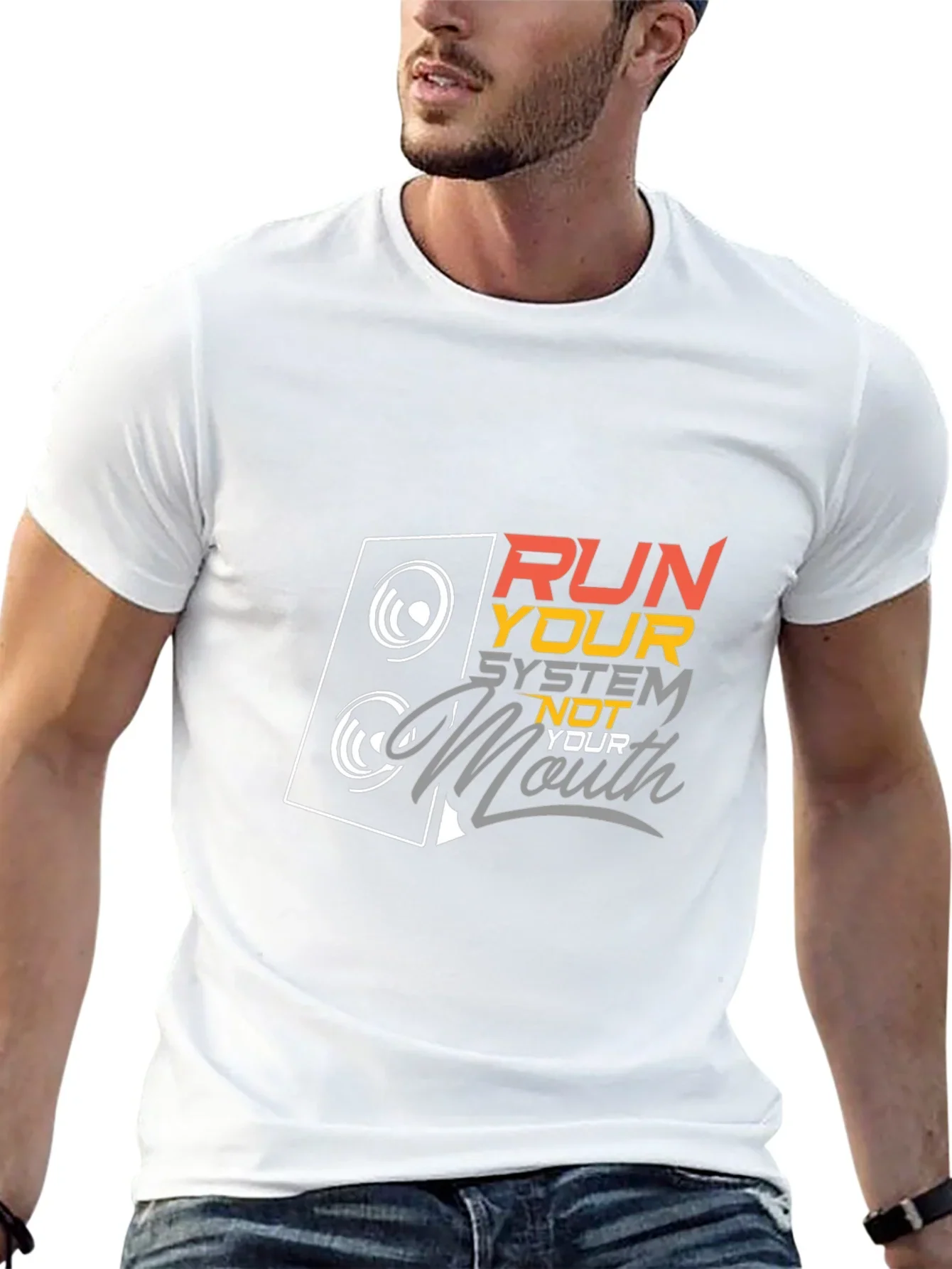Run Your System Not Your Mouth Graphic Tee