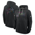 Men's New Orleans Saints Nike Black 2025 NFL Crucial Catch Sideline Standard Issue Dri-FIT Hoodie
