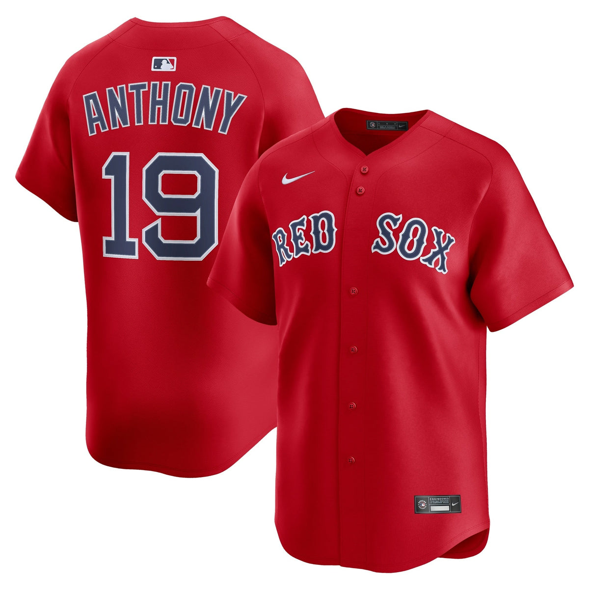 Men's #19 Roman Anthony Boston Red Sox Baseball Jersey