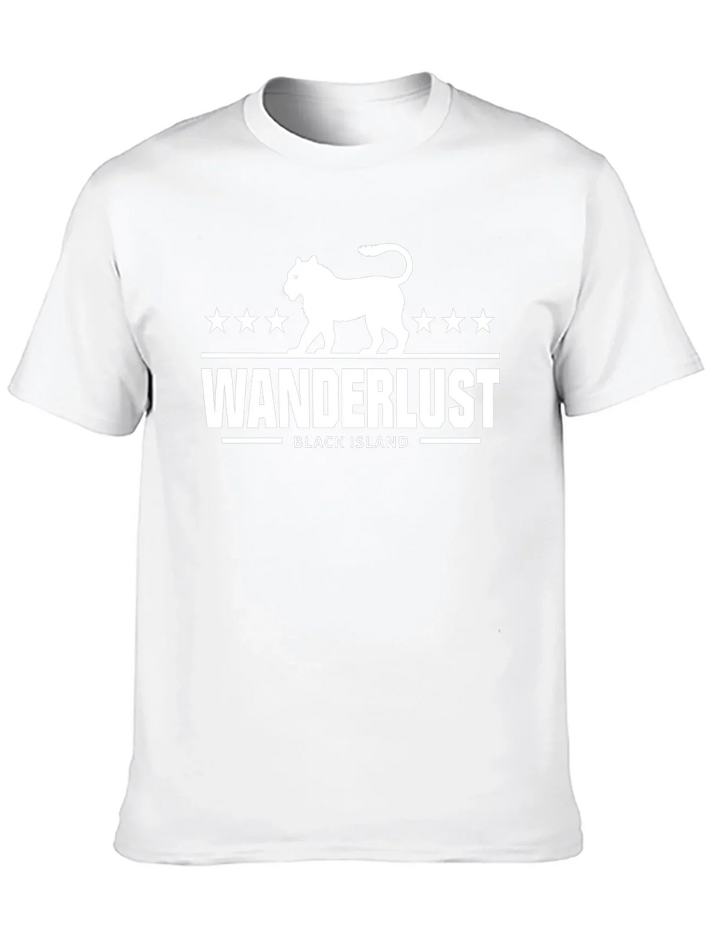 Wanderlust Black Island Graphic Tee - Stylish Travel T-Shirt