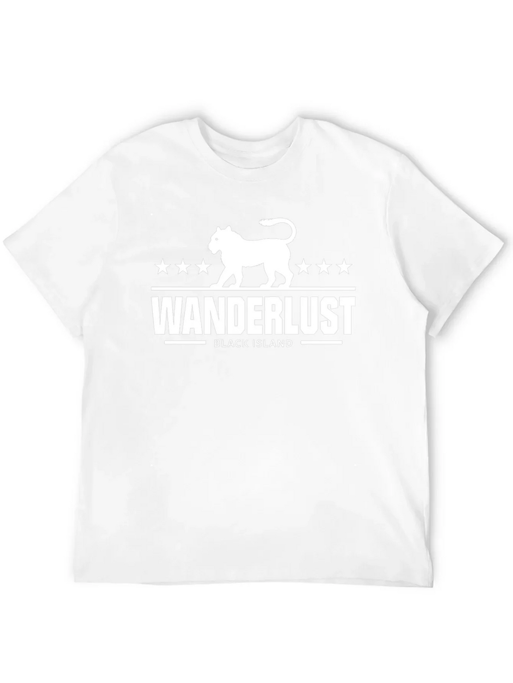 Wanderlust Black Island Graphic Tee - Stylish Travel T-Shirt