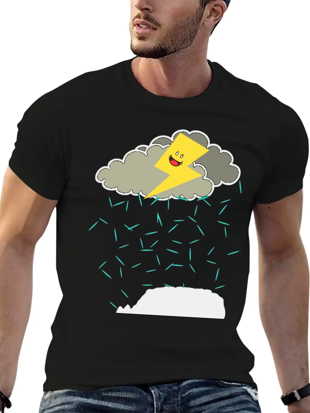 Funny Thunderstorm Graphic T-Shirt