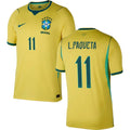 Men’s #11 Lucas Paquetá 2026  World Cup Brazil Jersey