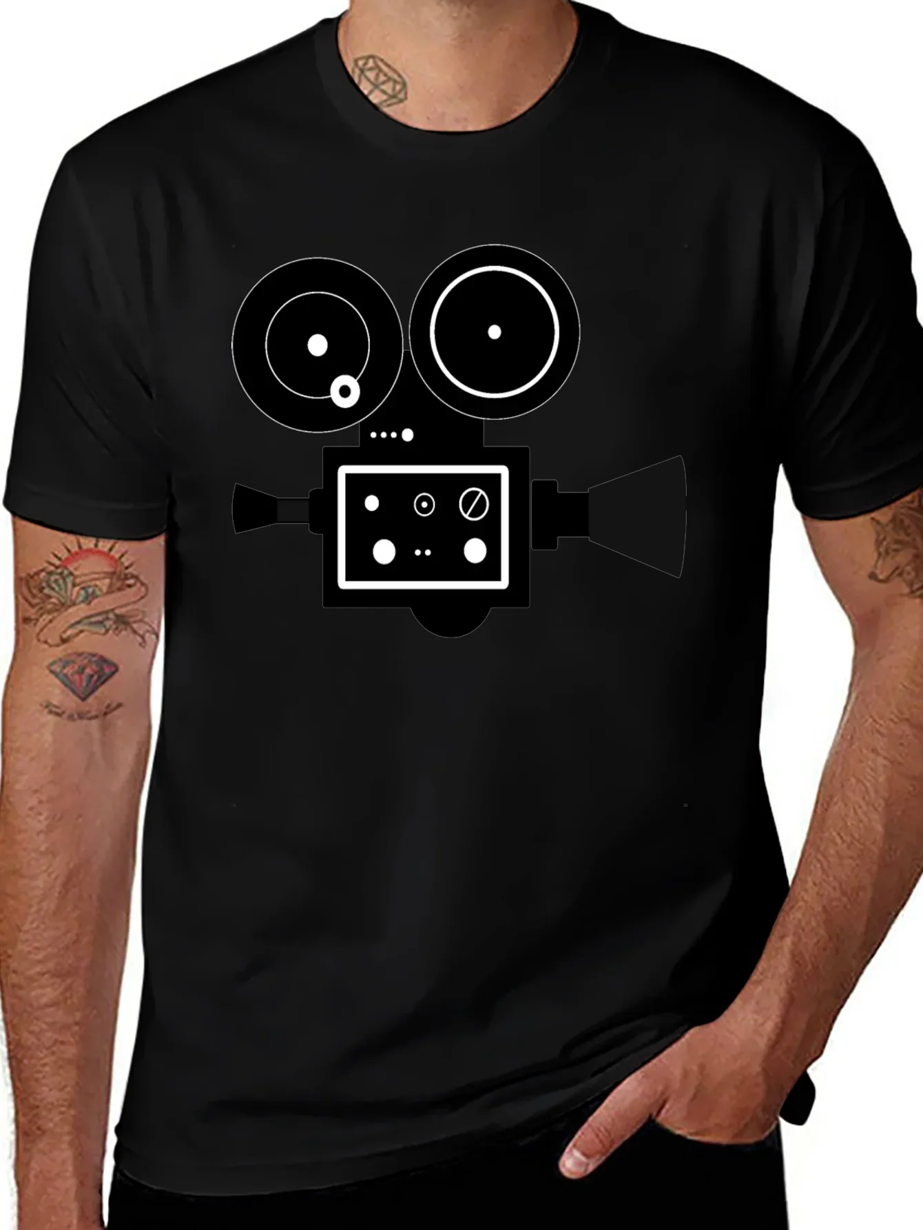Retro Camera Graphic T-Shirt