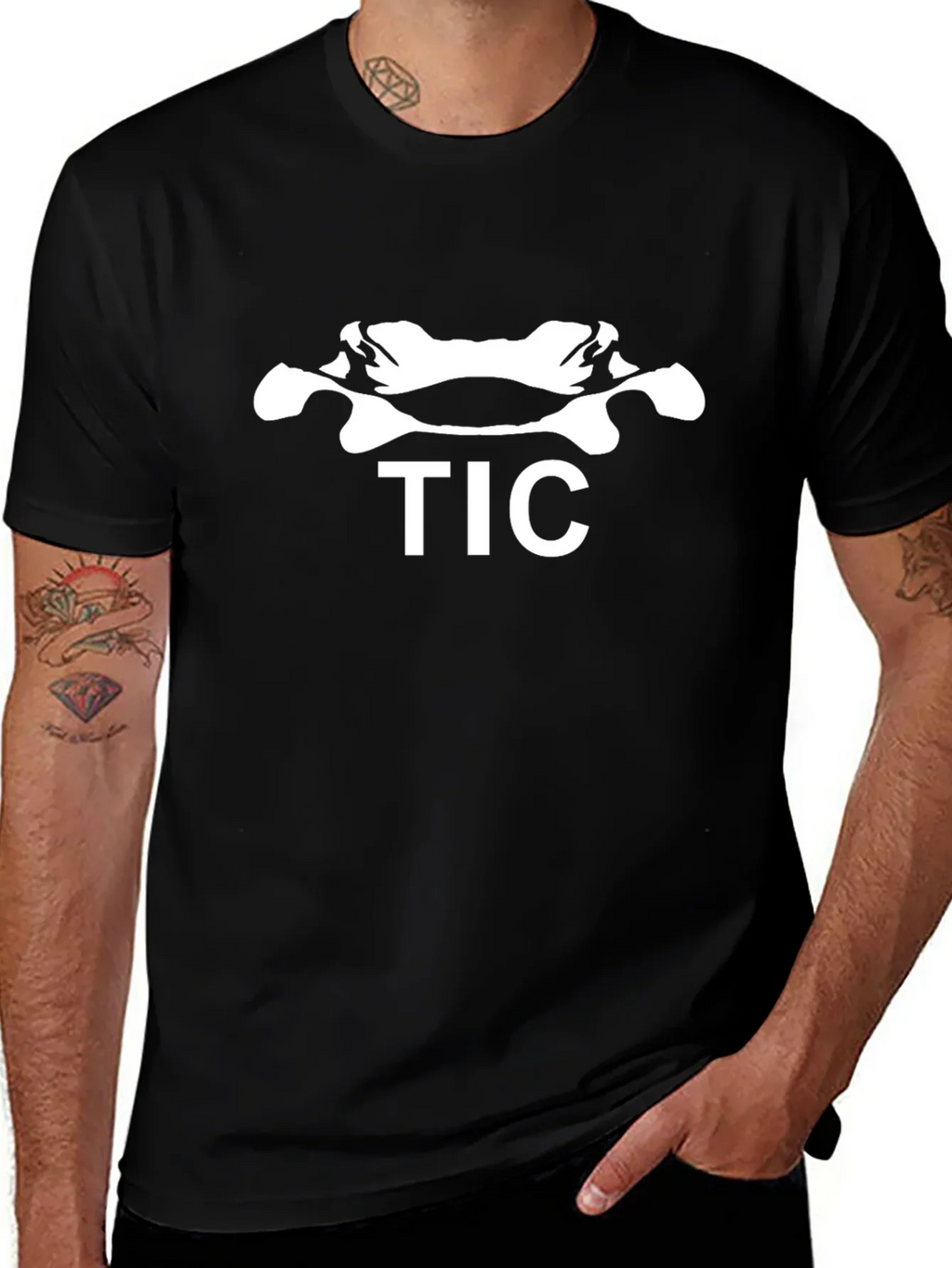 TIC Graphic Tee - Black Cotton Blend