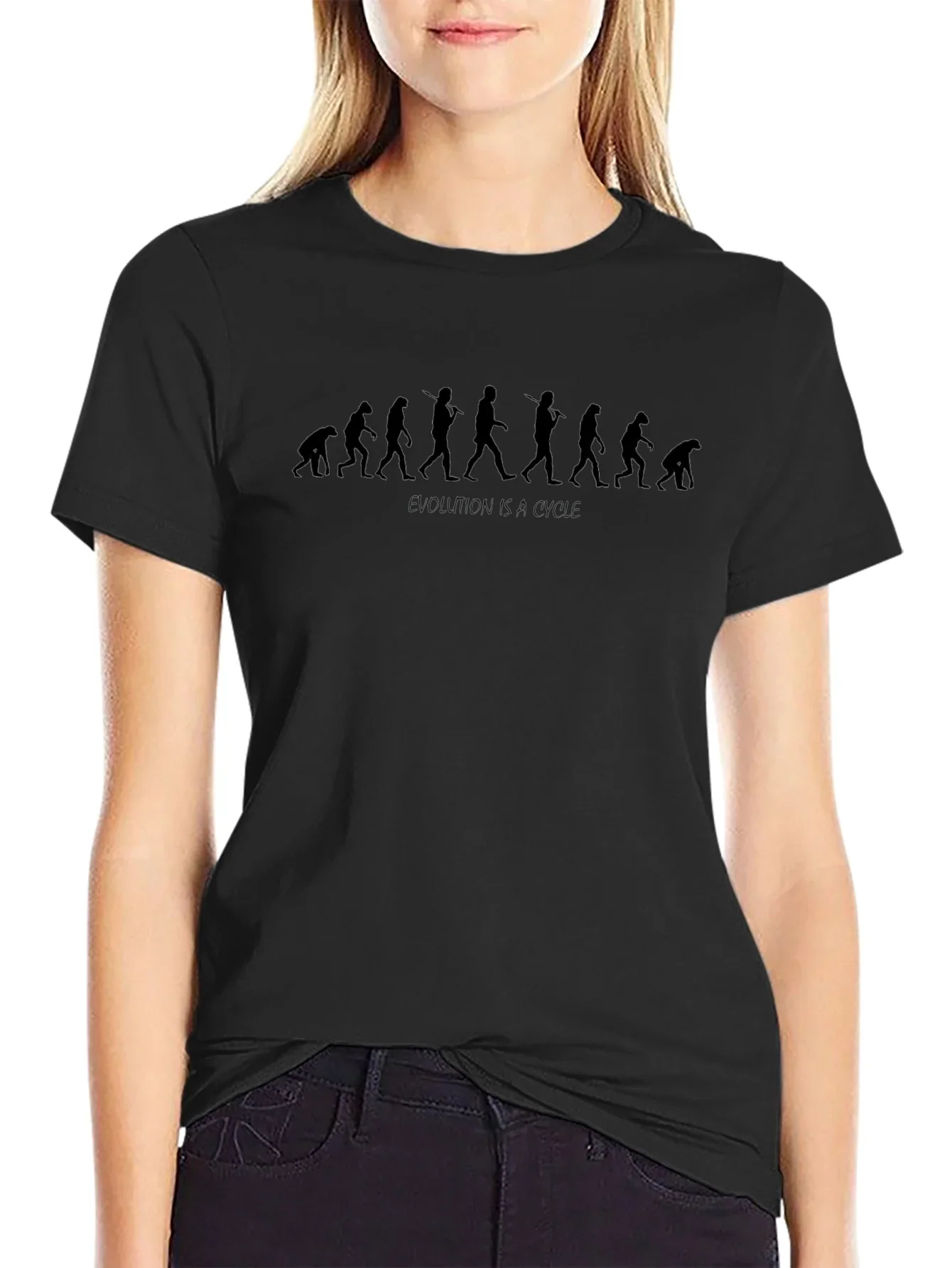 Evolution Cycle T-Shirt - Black