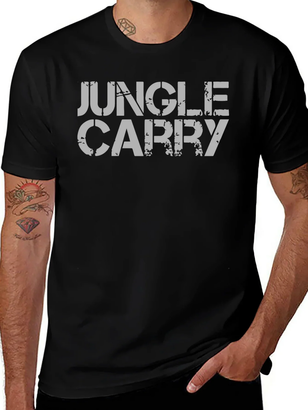 Jungle Carry Graphic Tee - Black