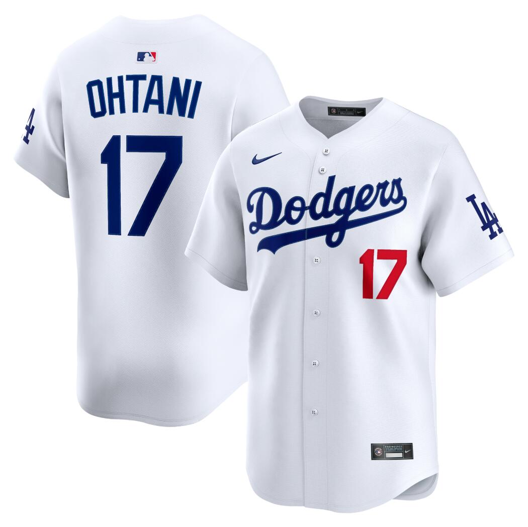 Men's #17 Shohei Ohtani Los Angeles Dodgers Baseball Jersey