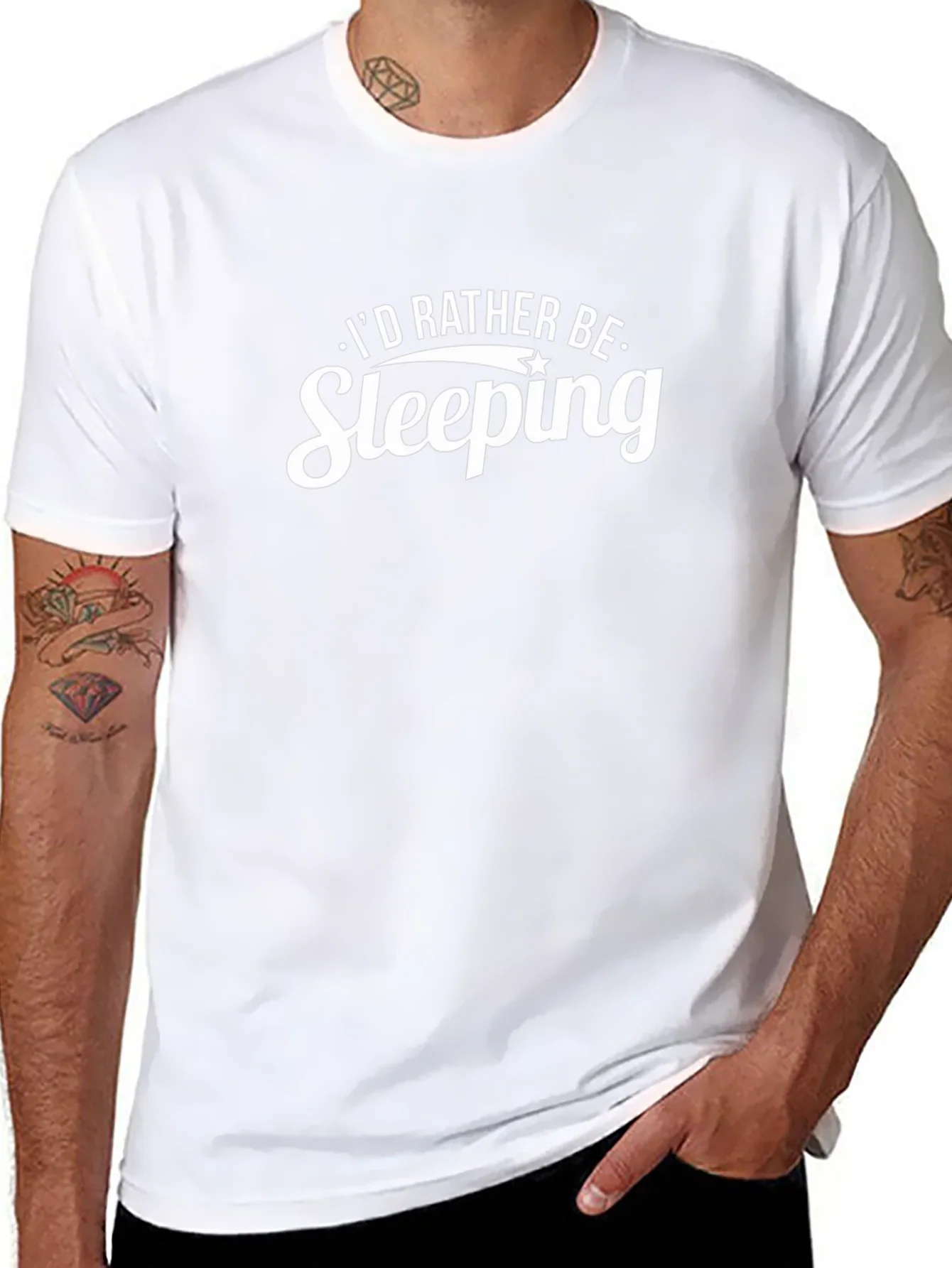 Id Rather Be Sleeping Black T-Shirt