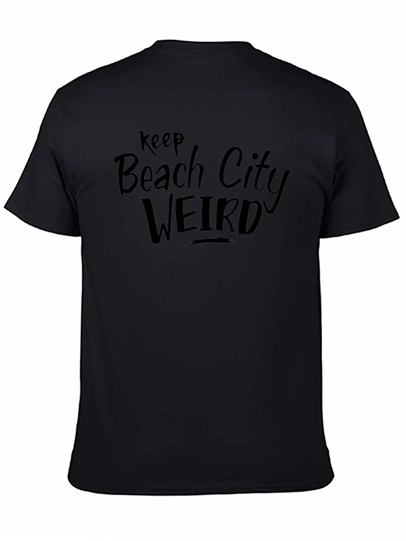 Keep Beach City Weird Graphic Tee - Black