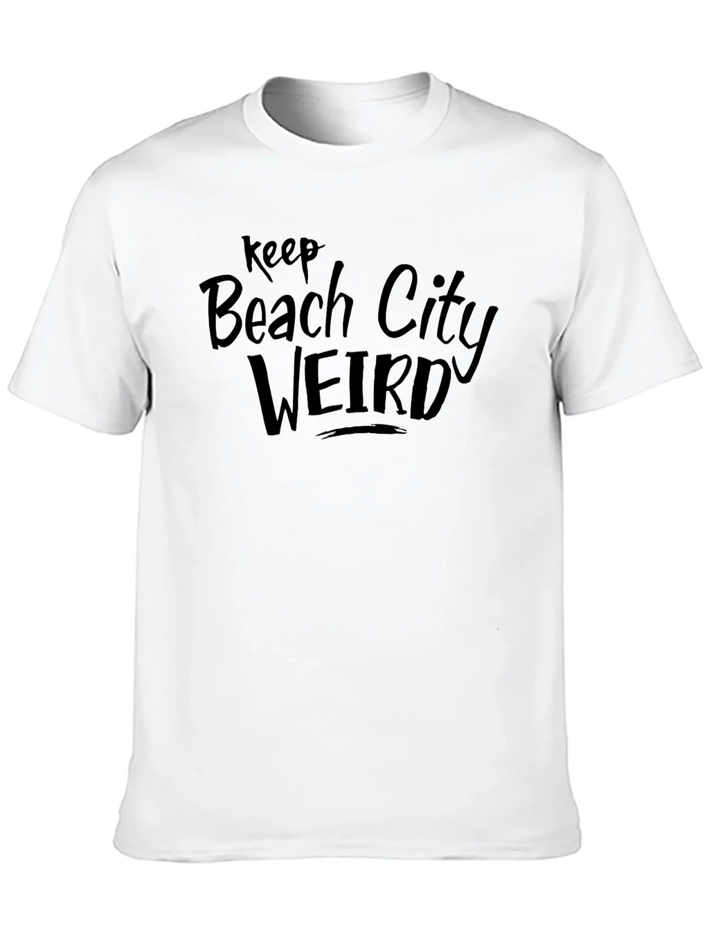Keep Beach City Weird Graphic Tee - Black