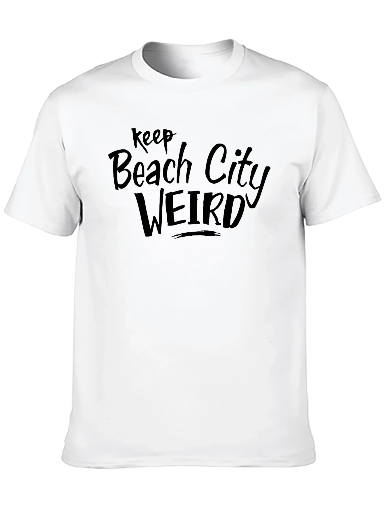 Keep Beach City Weird Graphic Tee - Black